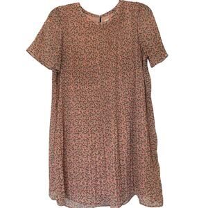 MELLODAY Women's Pleated Floral Dress Size Medium